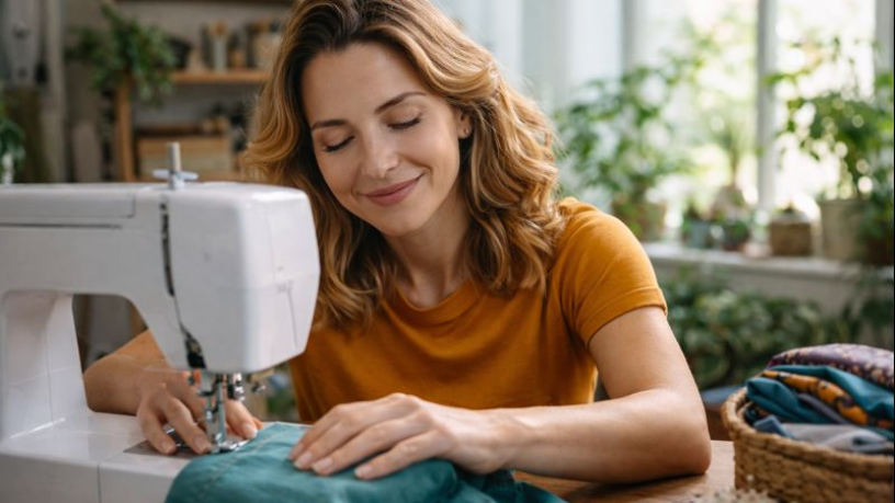 A costura como uma terapia: Veja como sua prática contribui para o bem-estar mental Cristiane Ruon dos Santos destaca a costura como terapia para o bem-estar mental.